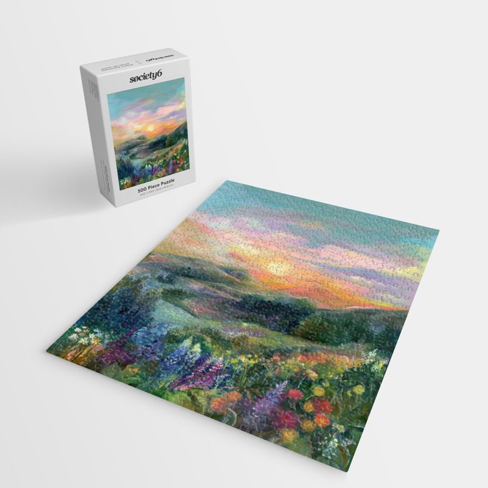 Sunset Landscape Jigsaw Puzzle Gallery Image 2
