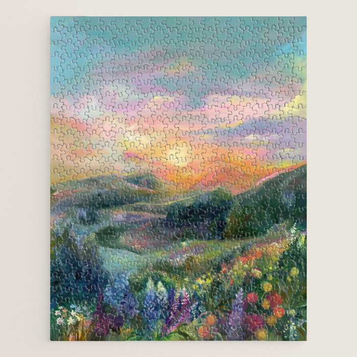 Sunset Landscape Jigsaw Puzzle Gallery Image 1