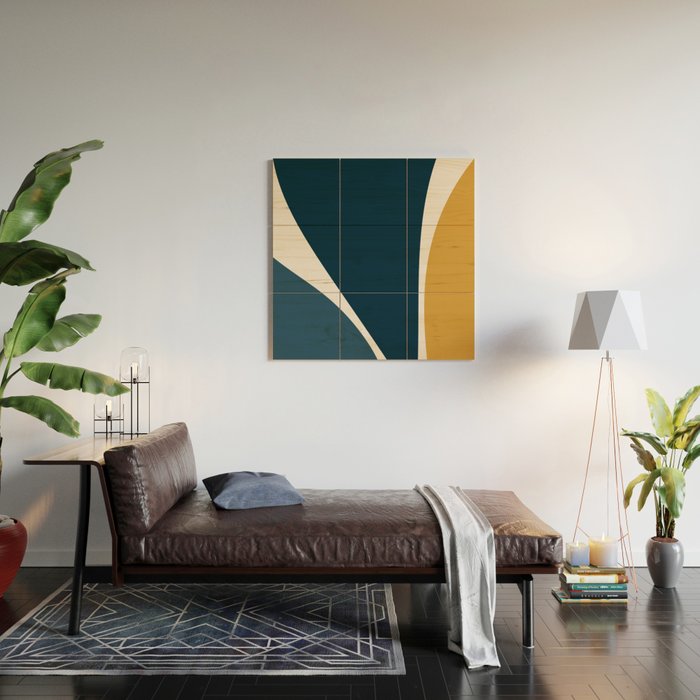 Minimalist Plant Abstract LXV Wood Wall Art Gallery Image 2