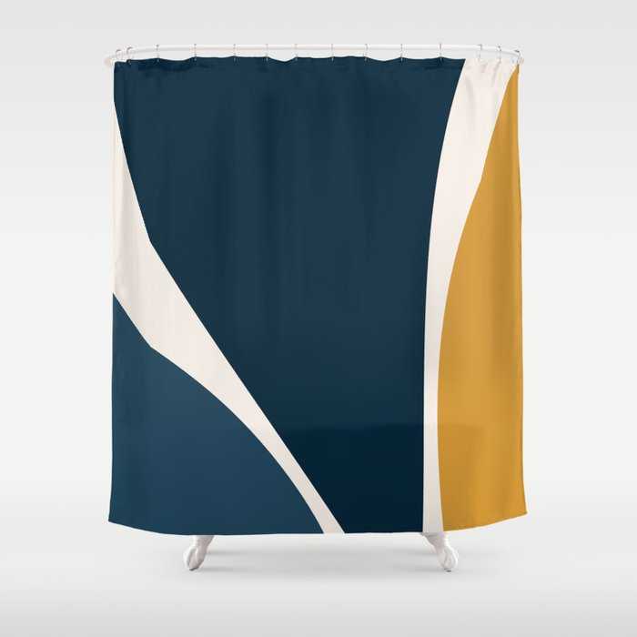 Minimalist Plant Abstract LXV Shower Curtain Gallery Image 1