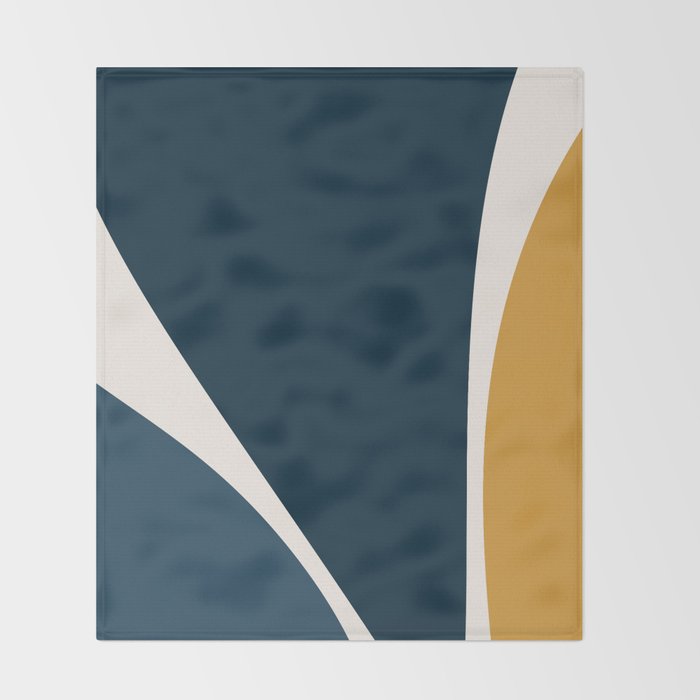 Minimalist Plant Abstract LXV Throw Blanket Gallery Image 2