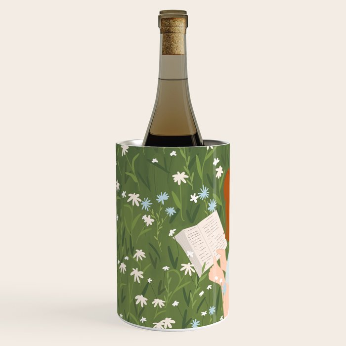 Reading in a Meadow  Wine Chiller Gallery Image 2