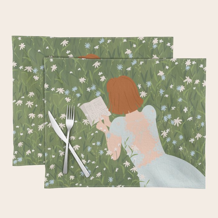 Reading in a Meadow  Placemat Gallery Image 1