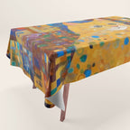 Klimt Tabby Cat in Colorful Room Tablecloth Gallery Image 1