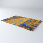 Klimt Tabby Cat in Colorful Room Rug Gallery Image 3