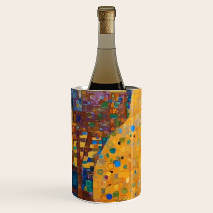 Klimt Tabby Cat in Colorful Room Wine Chiller Gallery Image 2