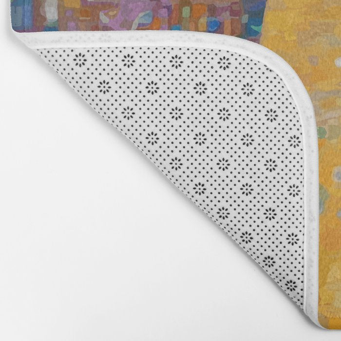Klimt Tabby Cat in Colorful Room Bath Mat Gallery Image 2
