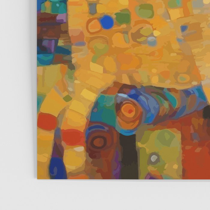 Klimt Tabby Cat in Colorful Room Poster Gallery Image 3