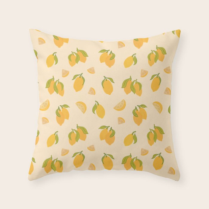 Amalfi Coast Lemons Throw Pillow Gallery Image 6