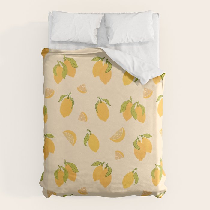 Amalfi Coast Lemons Duvet Cover Gallery Image 1