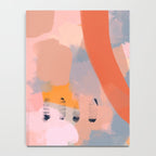 pink peach in terracotta abstract Notebook Gallery Image 4