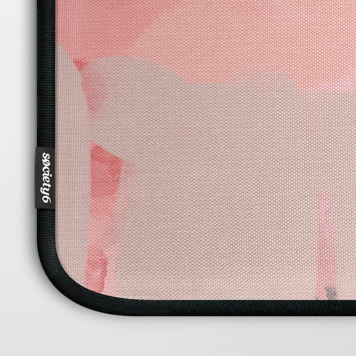 pink peach in terracotta abstract Laptop Sleeve Gallery Image 3