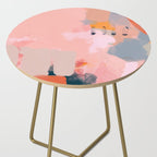 pink peach in terracotta abstract Side Table Gallery Image 2