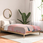 pink peach in terracotta abstract Comforter Gallery Image 2
