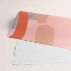 pink peach in terracotta abstract Wrapping Paper Gallery Image 2