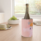 pink peach in terracotta abstract Wine Chiller Gallery Image 4