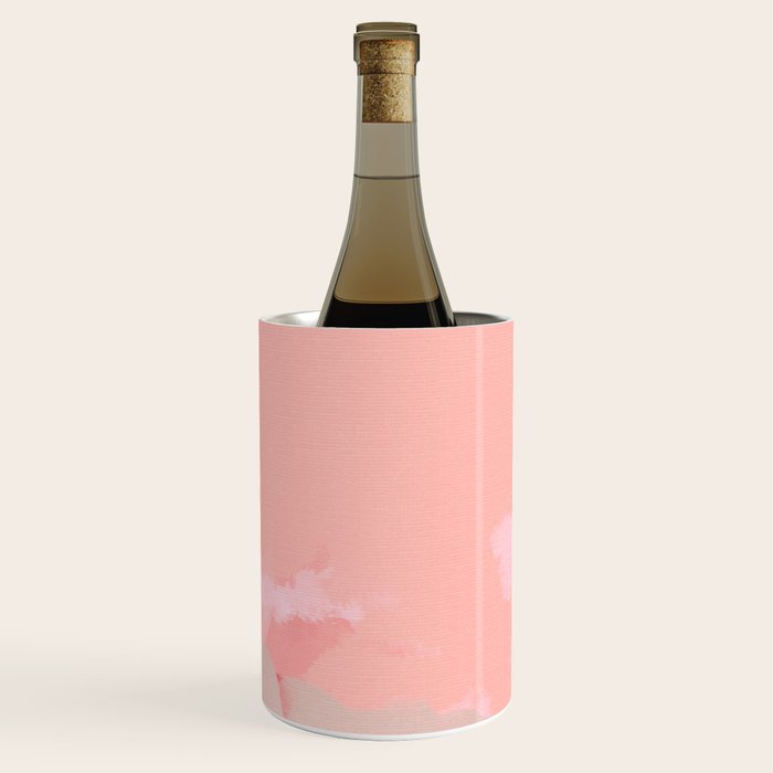 pink peach in terracotta abstract Wine Chiller Gallery Image 2