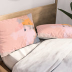 pink peach in terracotta abstract Pillow Sham Gallery Image 2