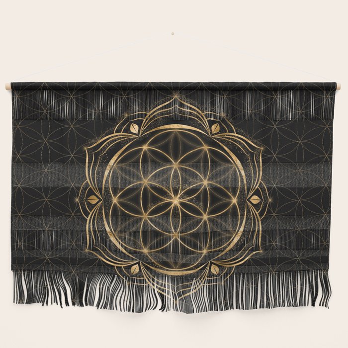 Seed of life in Lotus - Sacred Geometry Wall Hanging Gallery Image 1
