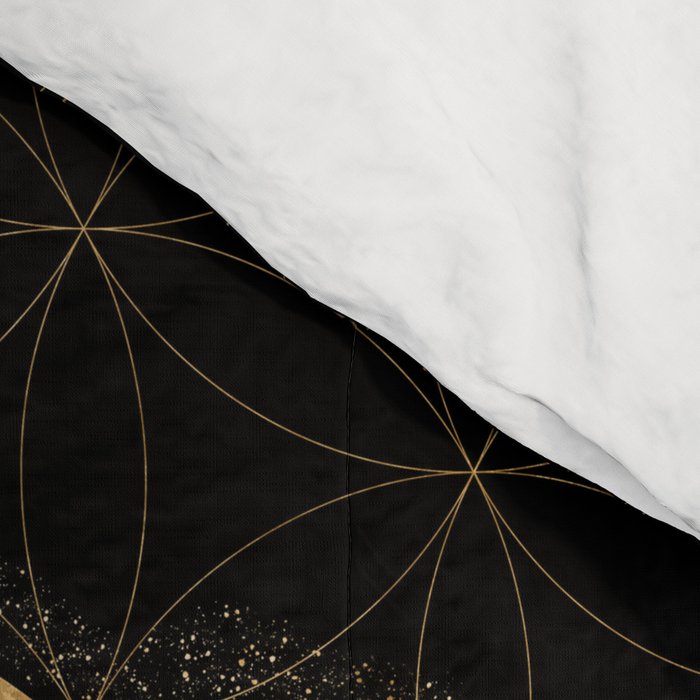 Seed of life in Lotus - Sacred Geometry Comforter Gallery Image 4