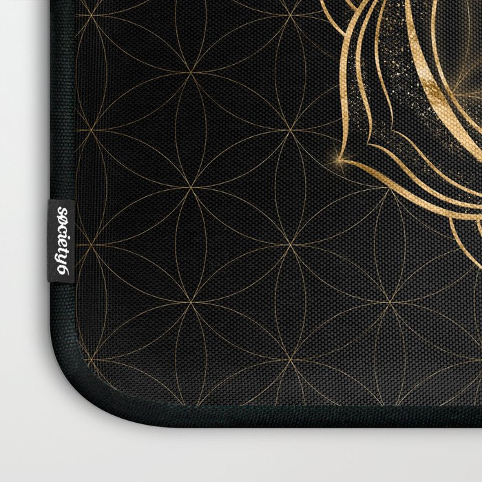 Seed of life in Lotus - Sacred Geometry Laptop Sleeve Gallery Image 3