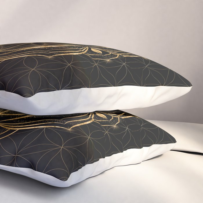 Seed of life in Lotus - Sacred Geometry Pillow Sham Gallery Image 3