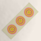 Smiling Sleeping Sun Face Yoga Mat Gallery Image 1