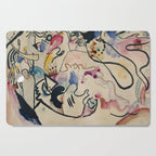 Wassily Kandinsky Aquarell Nr. 8 âJÃ¼ngster Tagâ (1911) Cutting Board Gallery Image 1
