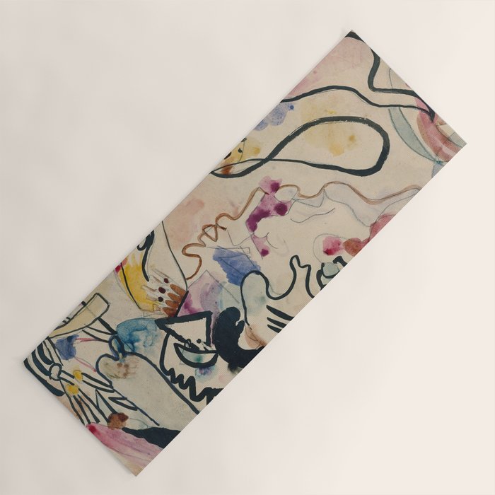 Wassily Kandinsky Aquarell Nr. 8 âJÃ¼ngster Tagâ (1911) Yoga Mat Gallery Image 1