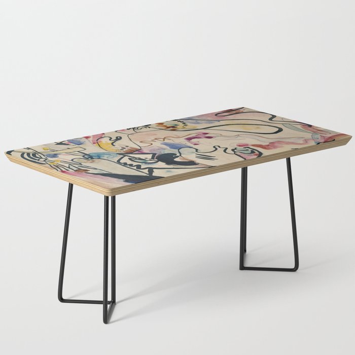 Wassily Kandinsky Aquarell Nr. 8 âJÃ¼ngster Tagâ (1911) Coffee Table Gallery Image 1