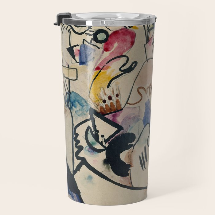 Wassily Kandinsky Aquarell Nr. 8 âJÃ¼ngster Tagâ (1911) Travel Mug Gallery Image 3
