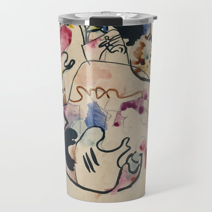Wassily Kandinsky Aquarell Nr. 8 âJÃ¼ngster Tagâ (1911) Travel Mug Gallery Image 1