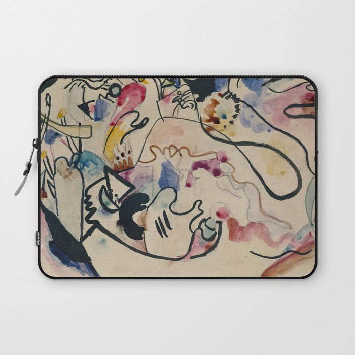 Wassily Kandinsky Aquarell Nr. 8 âJÃ¼ngster Tagâ (1911) Laptop Sleeve Gallery Image 1