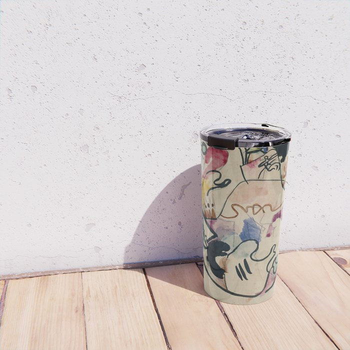 Wassily Kandinsky Aquarell Nr. 8 âJÃ¼ngster Tagâ (1911) Travel Mug Gallery Image 4