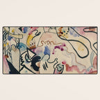 Wassily Kandinsky Aquarell Nr. 8 âJÃ¼ngster Tagâ (1911) Desk Mat Gallery Image 3
