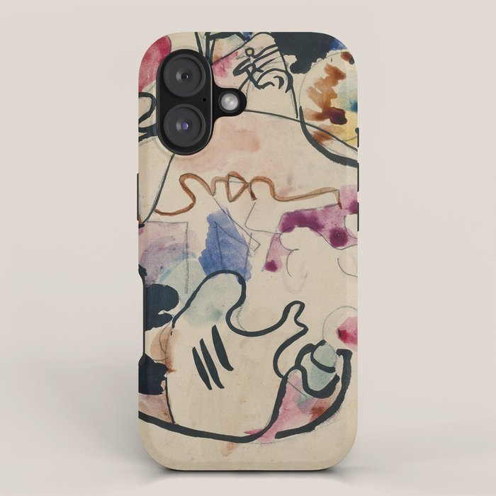 Wassily Kandinsky Aquarell Nr. 8 âJÃ¼ngster Tagâ (1911) iPhone Case Gallery Image 1