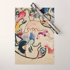 Wassily Kandinsky Aquarell Nr. 8 âJÃ¼ngster Tagâ (1911) Wrapping Paper Gallery Image 1