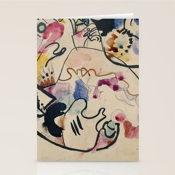 Wassily Kandinsky Aquarell Nr. 8 âJÃ¼ngster Tagâ (1911) Stationery Card Gallery Image 2