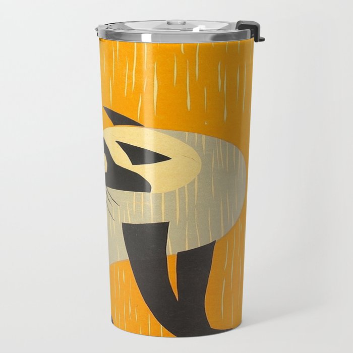 Asai Kiyoshi Japanese Woodblock Siamese Cat Midcounty Modern Art Travel Mug Gallery Image 2