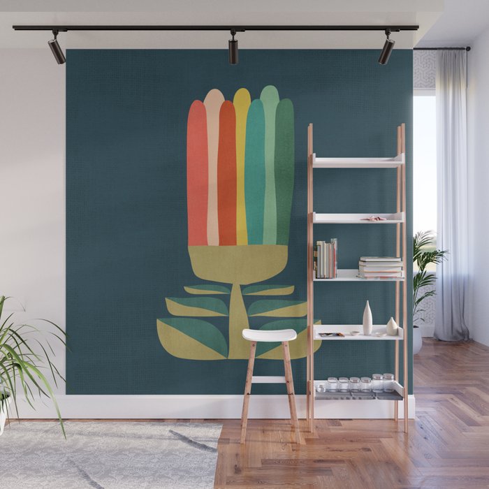 Little rainbow flower Wall Mural Gallery Image 1