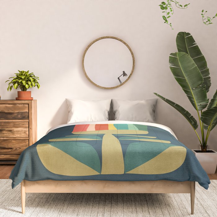 Little rainbow flower Comforter Gallery Image 3