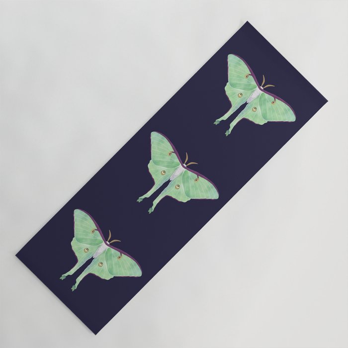 Night Trellis (Luna Moth) Yoga Mat Gallery Image 1