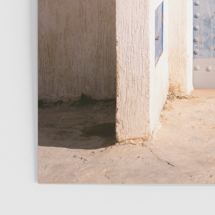 Blue door of Tamraght | Morocco coastal travel photography Poster Gallery Image 3