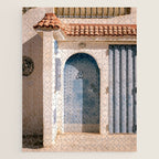Blue door of Tamraght | Morocco coastal travel photography Jigsaw Puzzle Gallery Image 1