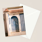 Blue door of Tamraght | Morocco coastal travel photography Stationery Card Gallery Image 2