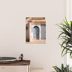 Blue door of Tamraght | Morocco coastal travel photography Poster Gallery Image 2