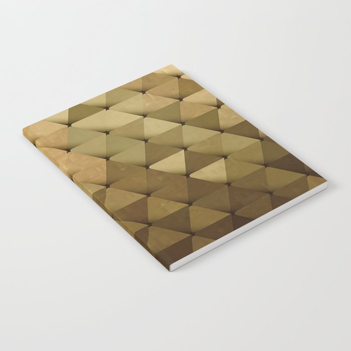 Triangles Yellow Brown Olive Green Notebook Gallery Image 1