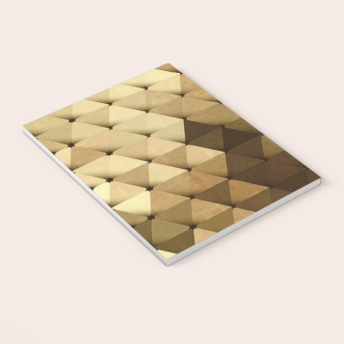 Triangles Yellow Brown Olive Green Notebook Gallery Image 3