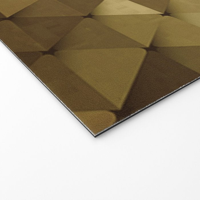 Triangles Yellow Brown Olive Green Welcome Mat Gallery Image 2