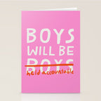 Boys Will Be Held Accountable Stationery Card Gallery Image 2